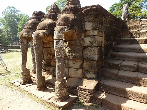 カンボジア・アンコール遺跡群の象のテラス