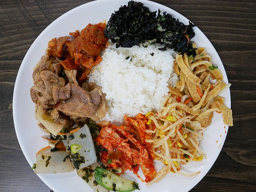 DMZツアー：統一村の食堂で食べた料理