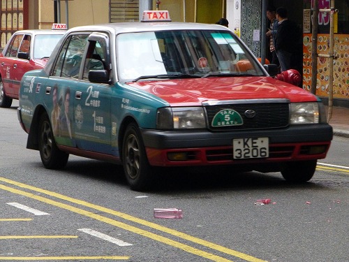 香港のタクシー