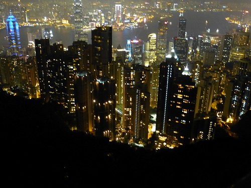 香港のビクトリアピークからの眺め