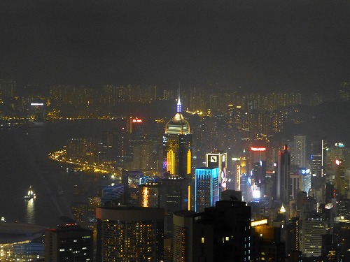 香港のビクトリアピークからの眺め