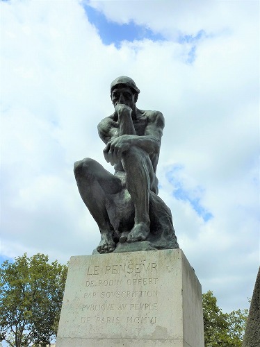 フランス・パリのロダン美術館に展示されている「考える人」