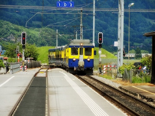 スイスのベルナーオーバーランド鉄道