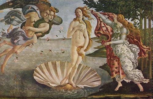 イタリア・フィレンツェのウフィッツィ美術館に展示されているヴィーナスの誕生